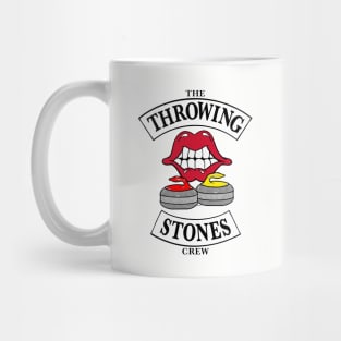 Curling Fan The THROWING STONES Crew Funny Winter Sports Mug